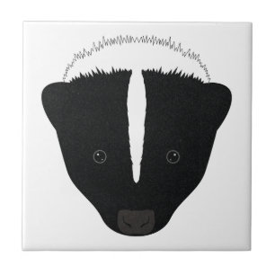 Skunk Face Tile