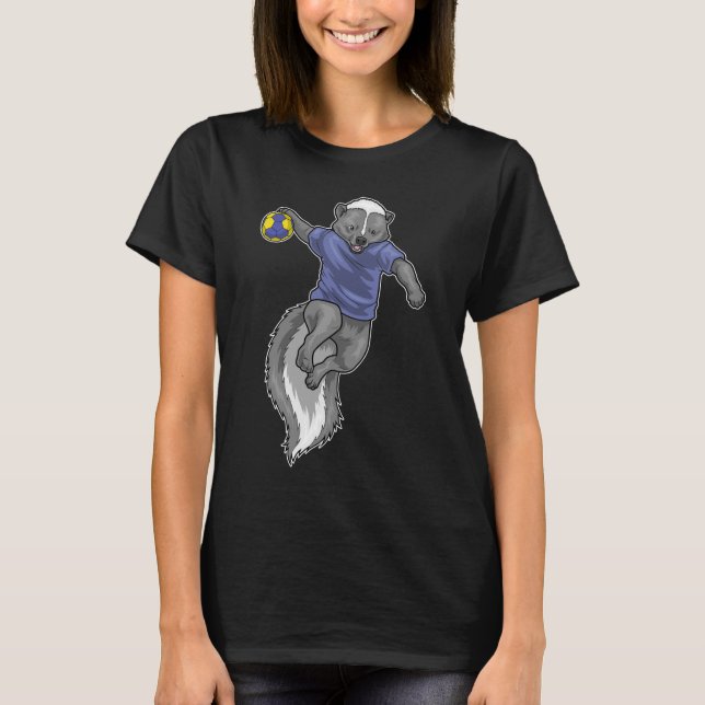 Skunk Handball player Handball T-Shirt (Front)
