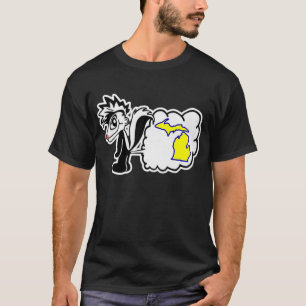 Skunk hates Michigan State Shirt. T-Shirt