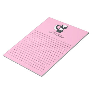 Skunk Kid Cute Woodland Stationary Notepad