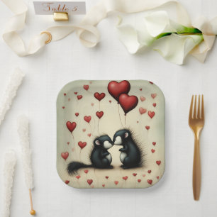 Skunk Love 1 Paper Plate