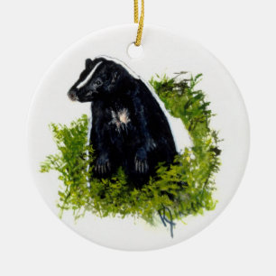 Skunk ornament