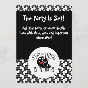 Skunk Party Invitation