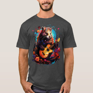 Skunk Playing Guitar T-Shirt