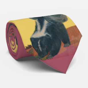 skunk print tie