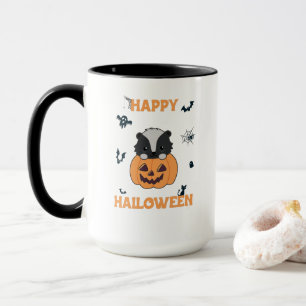 Skunk Pumpkin Cute Skunks Happy Halloween Mug