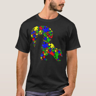 Skunk Puzzle Animals  Autism Awareness T-Shirt