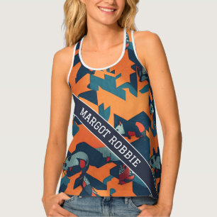 Skunk Rainbow Colourful Personalised Pattern Tank Top
