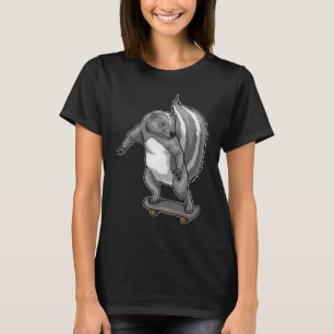 Skunk Skater Skateboard T-Shirt