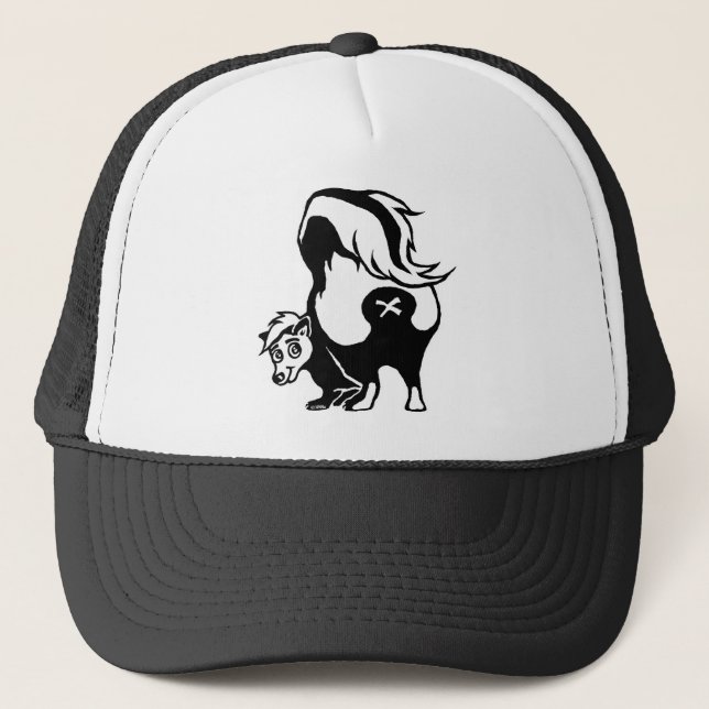 Skunk Trucker Hat (Front)