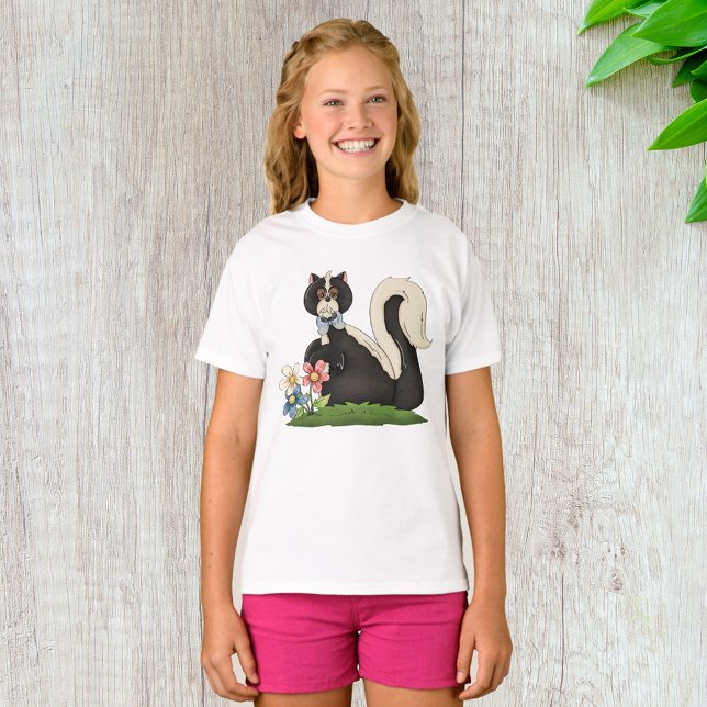 Skunk With Flowers T-Shirt (Creator Uploaded)