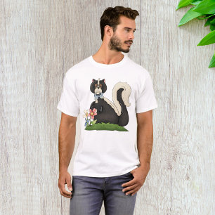 Skunk With Flowers T-Shirt