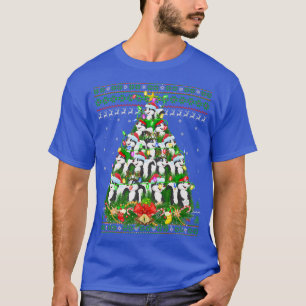 Skunk Xmas Lighting Tree Santa Skunk Ugly Christma T-Shirt
