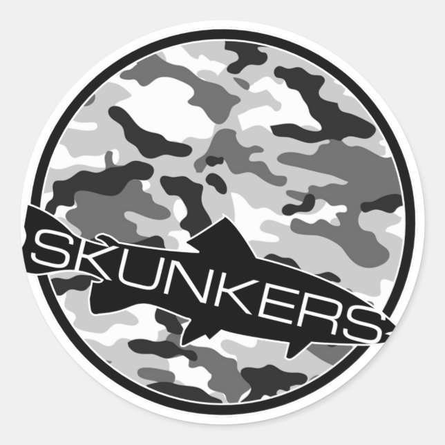 Skunkers Camo Sticker (Front)