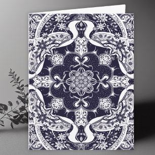 Skunks Mandala Art Blank Thank You Card
