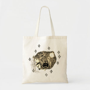 Skwot Above Master Asteroidhead w Stars in Sepia Tote Bag