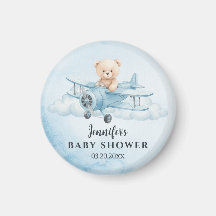 Sky Adventure Cute Teddy Bea Baby Shower Favour