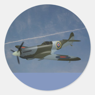 Sky and aeroplane sticker