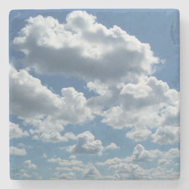 Sky and Clouds Stone Coaster (Front)