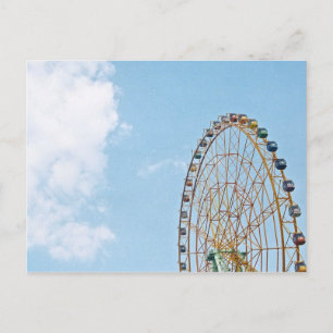 Sky and Ferris Wheel postcard