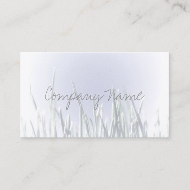 "SKY AND GRASS" ZEN STYLE BUSINESS CARD (Front)