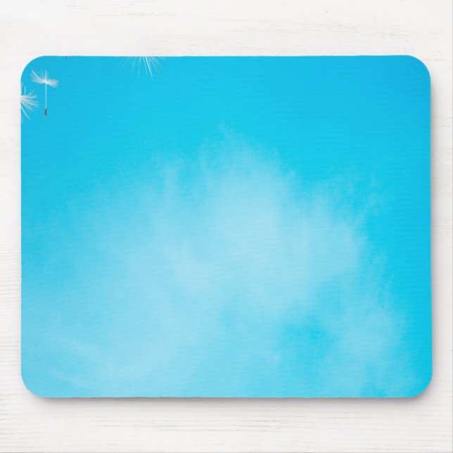 sky background - blue mouse mat (Front)