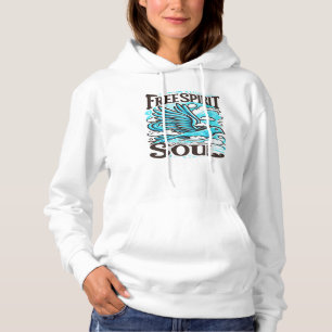 Sky Bird with Free Spirit and Soul Hoodie