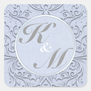 Sky Blu HeartyChic Square Sticker
