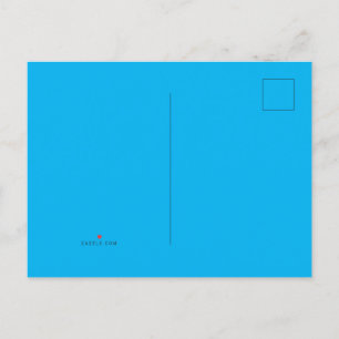 Sky Blue #00B0EF, Ball Blue Announcement Postcard
