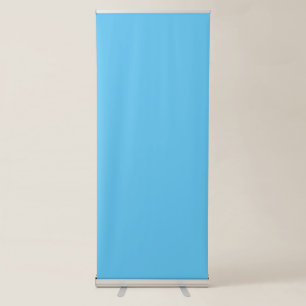 Sky Blue #5EC5F3, Blue Hosta Retractable Banner