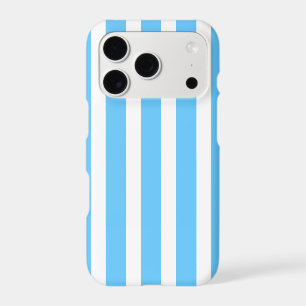 Sky Blue and White Cabana Stripes