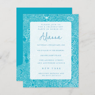 Sky Blue Any Special Occasion Party Invite Postcard