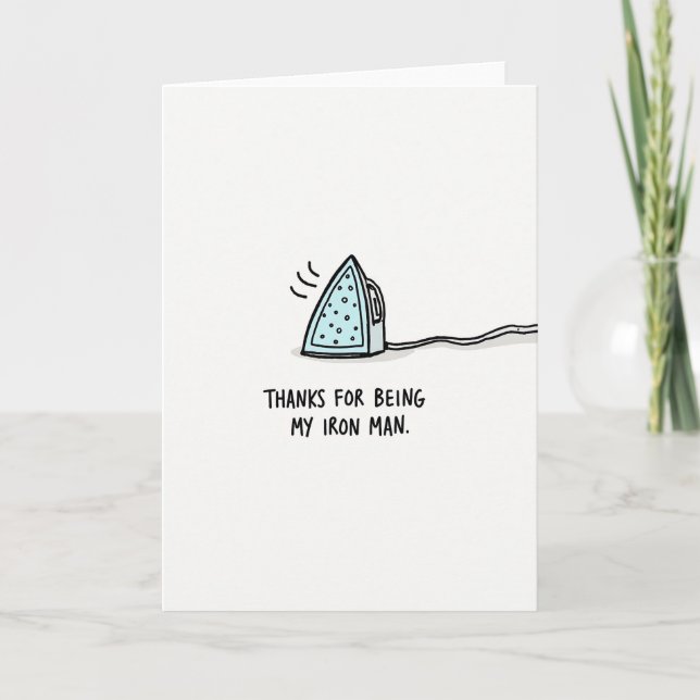 Sky Blue Appliance Fathers Day Card (Front)