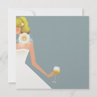 sky blue bridal shower invitation