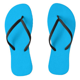 Sky Blue, Bright Cerulean Flip Flops