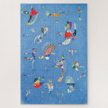 Sky Blue by Wassily Kandinsky Jigsaw Puzzle<br><div class="desc">Sky Blue by Wassily Kandinsky.
Please visit my store for more interesting design and more colour choice.
=> zazzle.com/colorfulworld*</div>