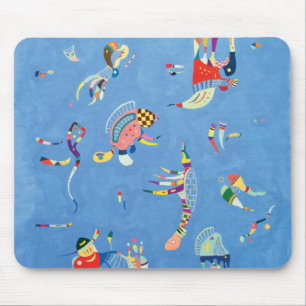 Sky Blue by Wassily Kandinsky Mouse Mat