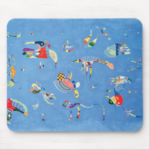 Sky Blue by Wassily Kandinsky Mouse Mat