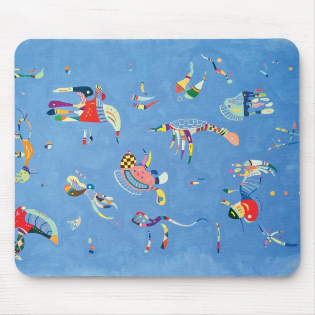 Sky Blue by Wassily Kandinsky Mouse Mat (Front)