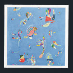 Sky Blue by Wassily Kandinsky Napkin<br><div class="desc">Please visit my store for more interesting design and more colour choice.
=> zazzle.com/colorfulworld*</div>
