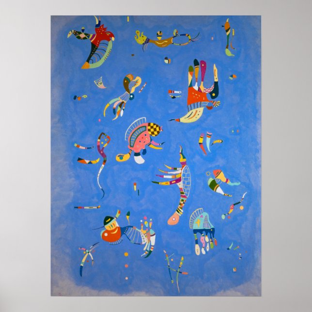 Sky Blue by Wassily Kandinsky Poster (Front)