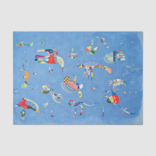 Sky Blue by Wassily Kandinsky Tissue Paper
