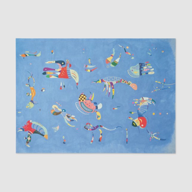 Sky Blue by Wassily Kandinsky Tissue Paper (Front)