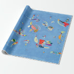 Sky Blue by Wassily Kandinsky Wrapping Paper<br><div class="desc">Please visit my store for more interesting design and more colour choice =>  zazzle.com/colorfulworld*</div>