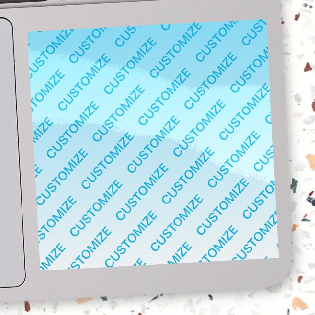 Sky Blue (changeable colour!) Ombre & Text Pattern (Creator Uploaded)