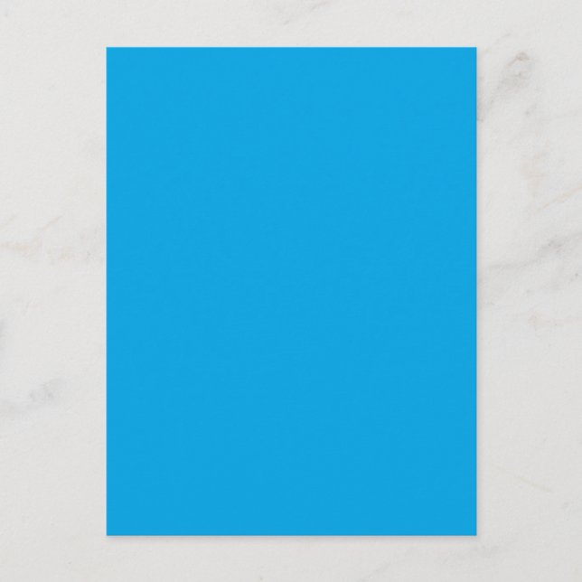 Sky Blue Colour Background Decor Postcard (Front)