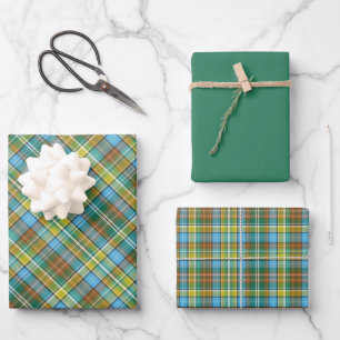 Sky Blue, Dusty Aqua, Seafoam, Sage, Olive... Wrapping Paper Sheet