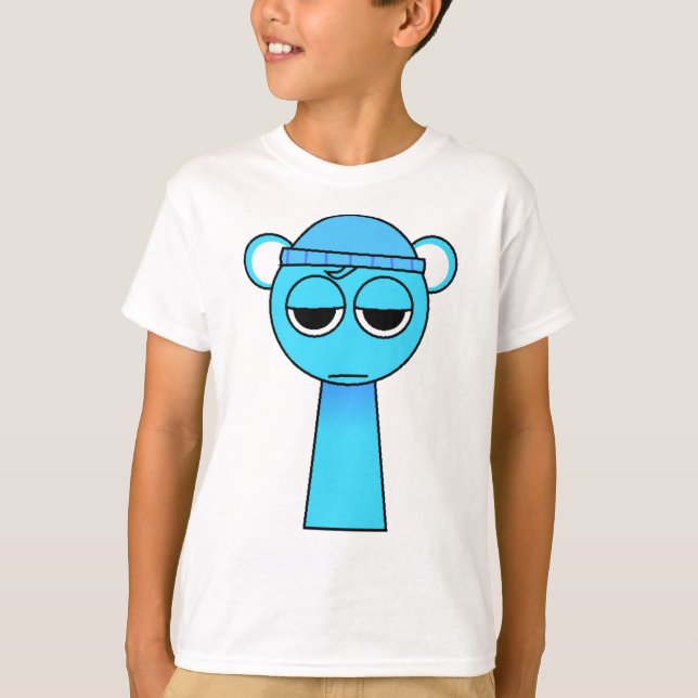 Sky Blue from Sprunki Retake T-Shirt (Front)