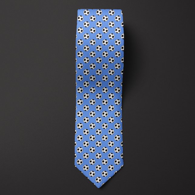 Sky Blue Futbol Soccer Ball Tie (Creator Uploaded)