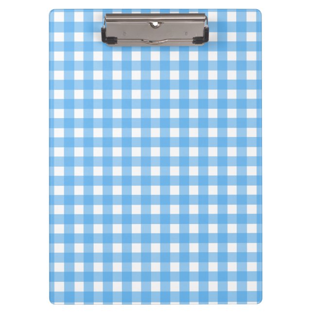 Sky blue gingham clipboard (Front)